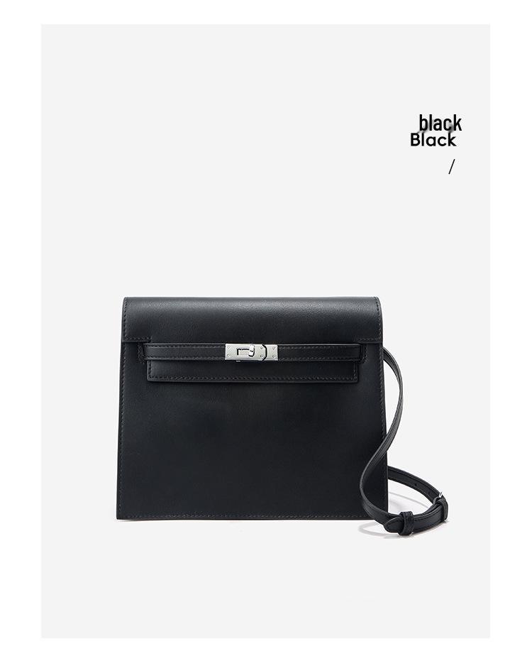 Borsa a Tracolla Kelly alla Moda in Pelle di Vitello per Donna - Borsa a Spalla Versatile, di Alta Gamma, in Vera Pelle con Sensazione di Lusso Leggero