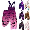 Damesommeroveraller Blomstertrykk Vintage Jumpsuit (Ikke-justerbare stropper)