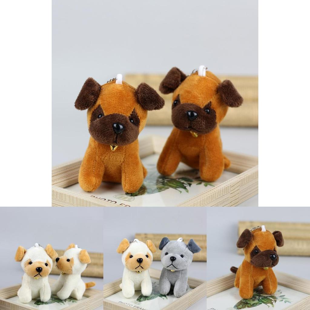 Adorable Husky Plush Toy Realistic Dog Stuffed Animal Cute Puppy Doll Keychain