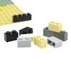 DIY Bricks Modified 1x2 with Flutes Fluted MOC Building Blocks Technical Parts Compatible with 2877 Educational Toy for Children