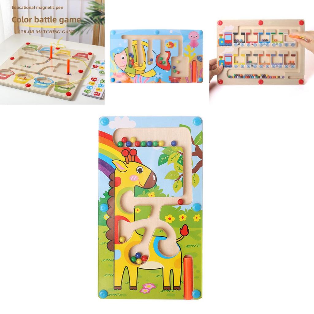 Wooden Magnetic Color Sorting Board For Kids Educational Learning Toy