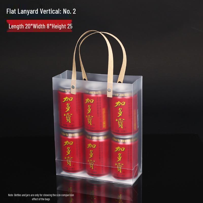 PP Transparent Frosted PVC Teacher's Day/Wedding Gift Tote Bag