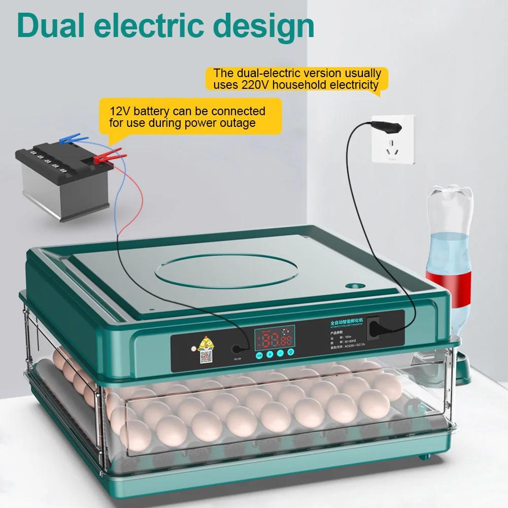 6-12 Eggs Incubator For Chicken Goose Bird Quail Automatic Incubation Equipment Hatchery Incubation Tools Eu/us/uk Plug