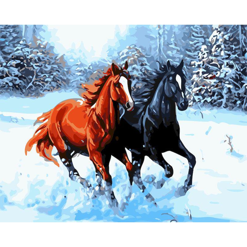 Frameless Digital Oil Painting for Entrance Hall - 40x50 Pigment Kit.