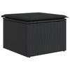 VidaXL Ensemble de canapé de jardin de 8 pièces avec coussins noirs en poly rattan 3347611