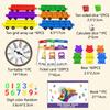 Math Ten-Frames Montessori Toys Rainbow Train Digital Arithmetic Game Parish Learning Number Sense Educational Toys For Children