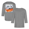 Men's casual and fashionable printed round-neck three-quarter sleeve top T-shirt