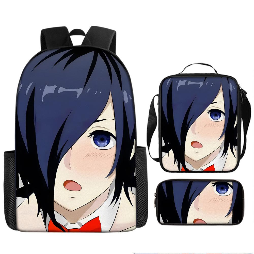 Anime Peripheral Backpack Tokyo Ghoul Food Backpack Kimuken School Bag Computer Bag Tokyo Ghoul Backpack