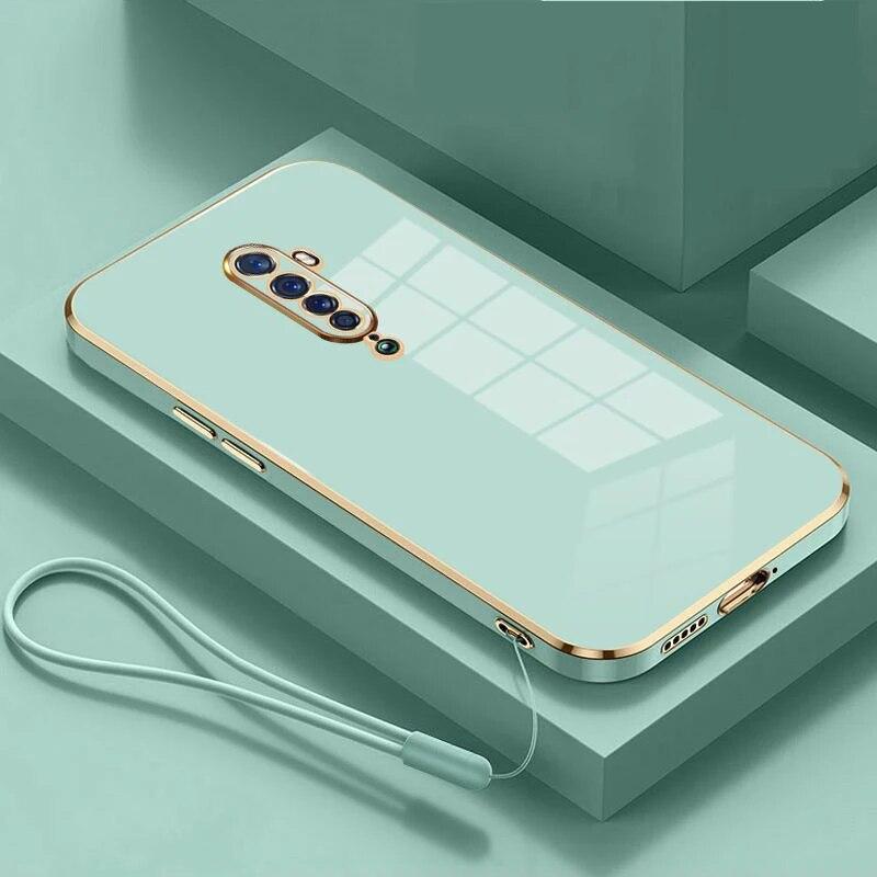 Do etui OPPO Reno2 F oppo Reno2z etui na telefon Oppo Reno 2 etui CPH1989 CPH1907 pokrywa luksusowe kwadratowe poszycie odporna na wstrząsy tylna pokrywa