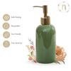 Ceramic Liquid Soap Dispenser for Bathroom (420 Ml) - Handwash Dispneser Bottle with Pump for Kitchen - Liquid Soap Dispenser for Wash Basin