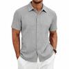 Men's European and American Summer Jacquard Lapel Polo Shirt Slim Fit Multi-color Men's Business Versatile Classic Style