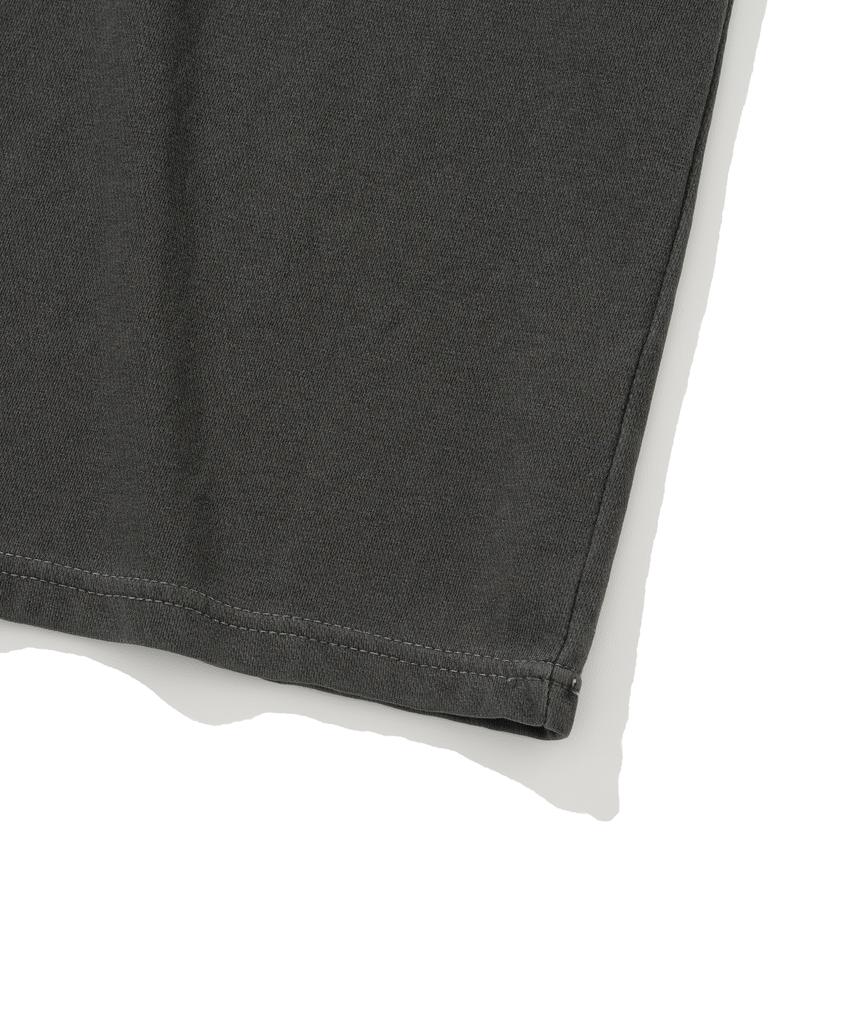 KNITTED (Unisex) Pigment Palm Tree Graphic T-Shirt Charcoal