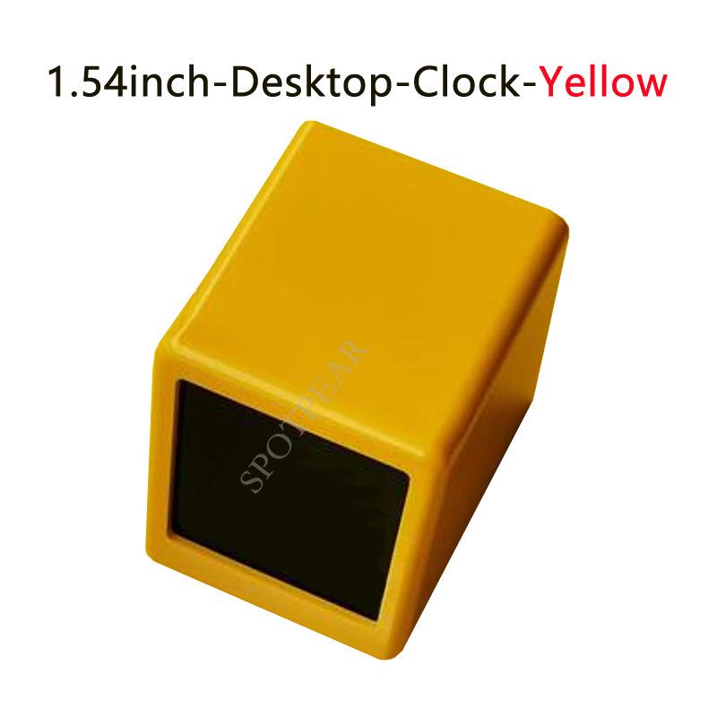 1.54" LCD WiFi Weather Clock - Innovative Black Tech Desktop Display