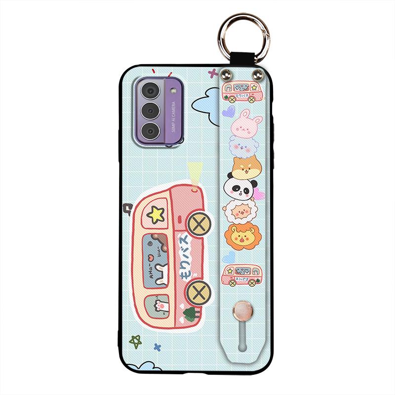 Fashion Design Dirt-resistant Phone Case For Nokia G42 5G Cute Anti-dust Ring Silicone Anti-knock Wrist Strap Waterproof