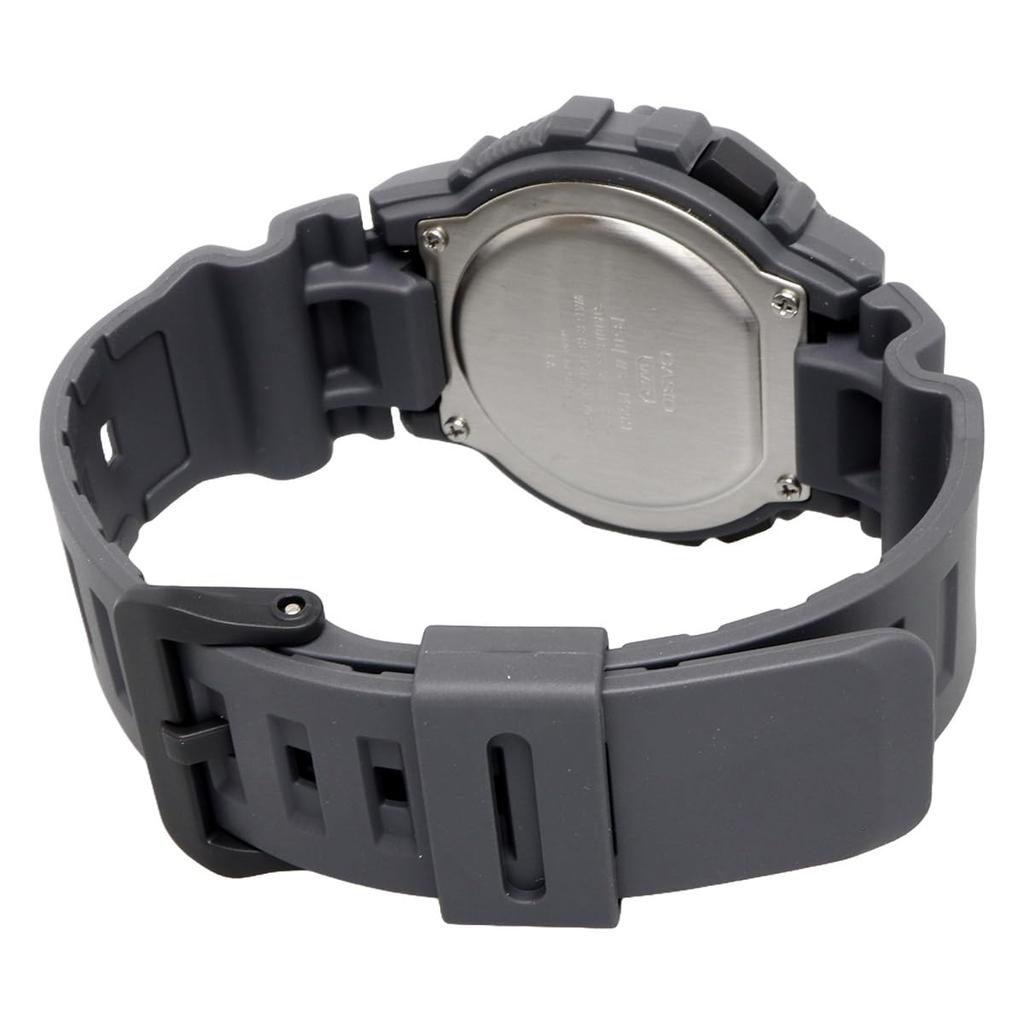 Casio Sports Gear Digital Men's Watch WS-1400H-8BV Gray Black Negative Display