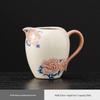 Elegant Ru Kiln Hibiscus Teapot Set: Includes Beige Side-Handle Pot, Lid, Bowl, Filter Screen, Tea Wash Pitcher, Gong Dao Bei for Gongfu Tea.