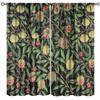 Tenda Retro Finestre William Morris con Motivo Botanico, Tenda Oscurante William Morris Arte Floreale 2 Pannelli
