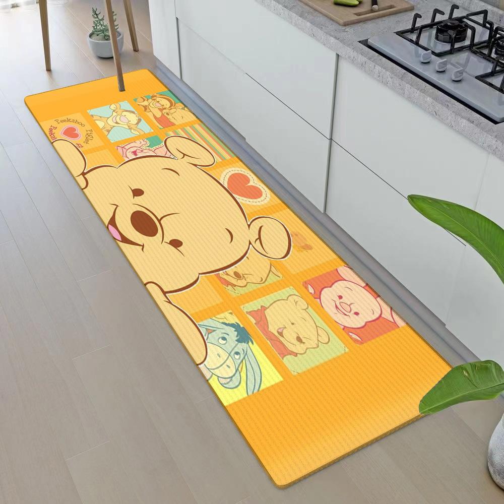 Entrance Front Door Doormat Winnie the Poohs Non-slip Kitchen Rug Living Room Rugs Balcony Bathroom Foot Mat Floor Mats Carpet