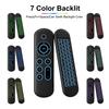 MRSVI Air Mouse Fernbedienung M5 Kabellos 2.4G & Bluetooth Mit 7 Farben Hintergrundbeleuchtung Gyroskop Tastatur für Smart Android TV Box, PC