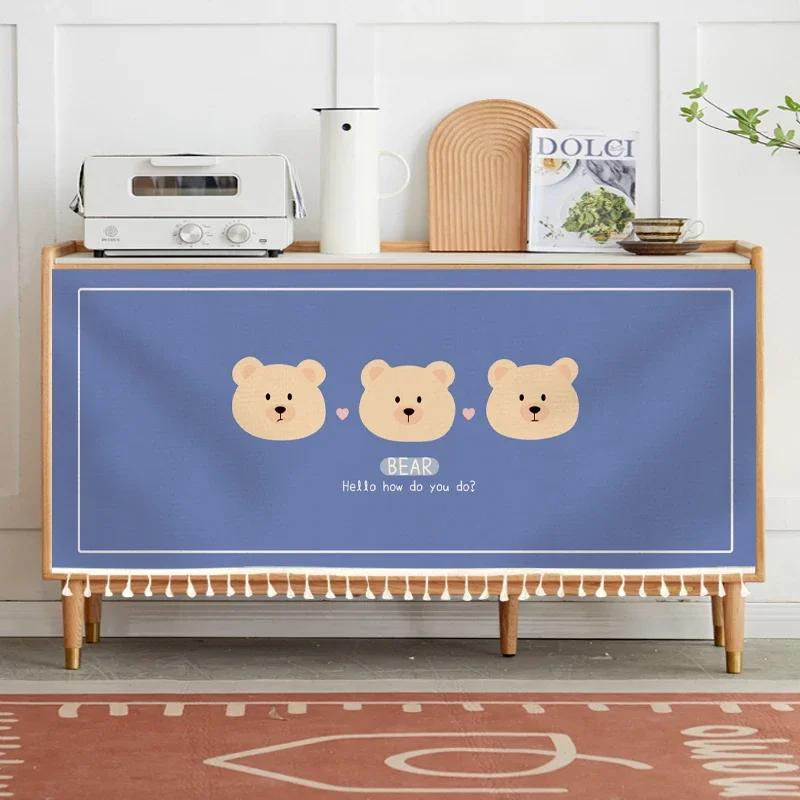 Cabinet Curtain for Kitchen Short Curtains Privacy Closet Cover Dust-Proof Under Sink Curtains for Small Kitchen Storage Room