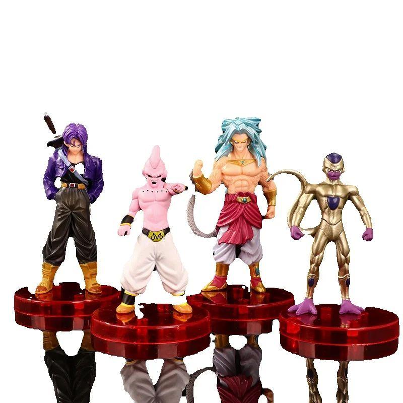 8Pcs Anime Dragon Ball Super Saiyan Goku Vegeta Broly Buu Action Figure Doll Model Toy Gifts