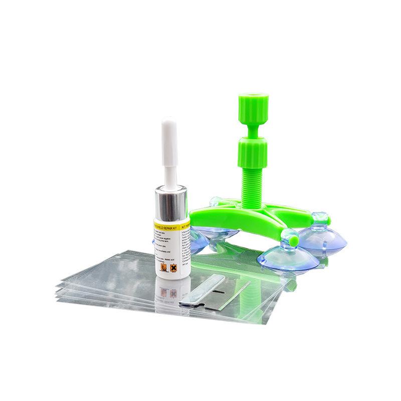 

Car Glass Crack Repair Tool Front Windshield Crack Repair Agent Repair Liquid New Green Four Brackets New Green Bracket