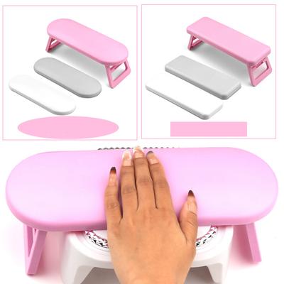 Klapp Nagel Hand Maniküre Rest Arm Stehen Kissen Kissen Halter Tisch Schreibtisch Armlehne Schwamm Unterstützung Matte Polnischen Werkzeug Praxis salon