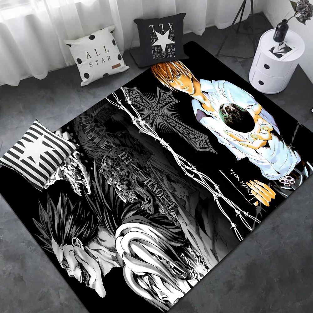 Anime Death Note Fußmatte Retro Mehrfachauswahl Wohnzimmer Küchenteppich Rutschfest Moderne Heimdekoration