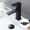 Badezimmer Waschbecken Ersatzteil Mattschwarz Click Clack Ablaufstopfen Größe 66mm