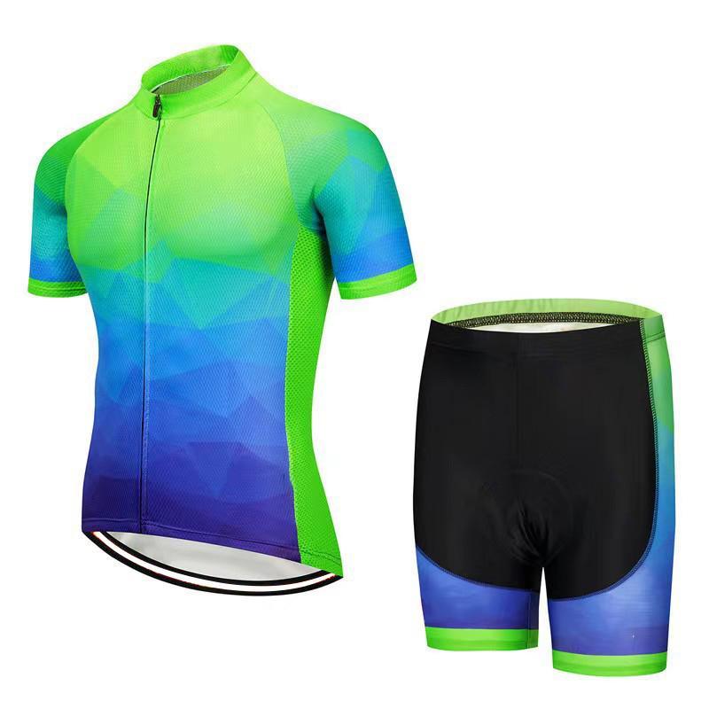 

Mens Cycling Jersey and Shorts Set Short Sleeve Biking Outfit Bike Clothing and Padded Shorts Suit 2026 Summer Breathable Cycling Suit Set S