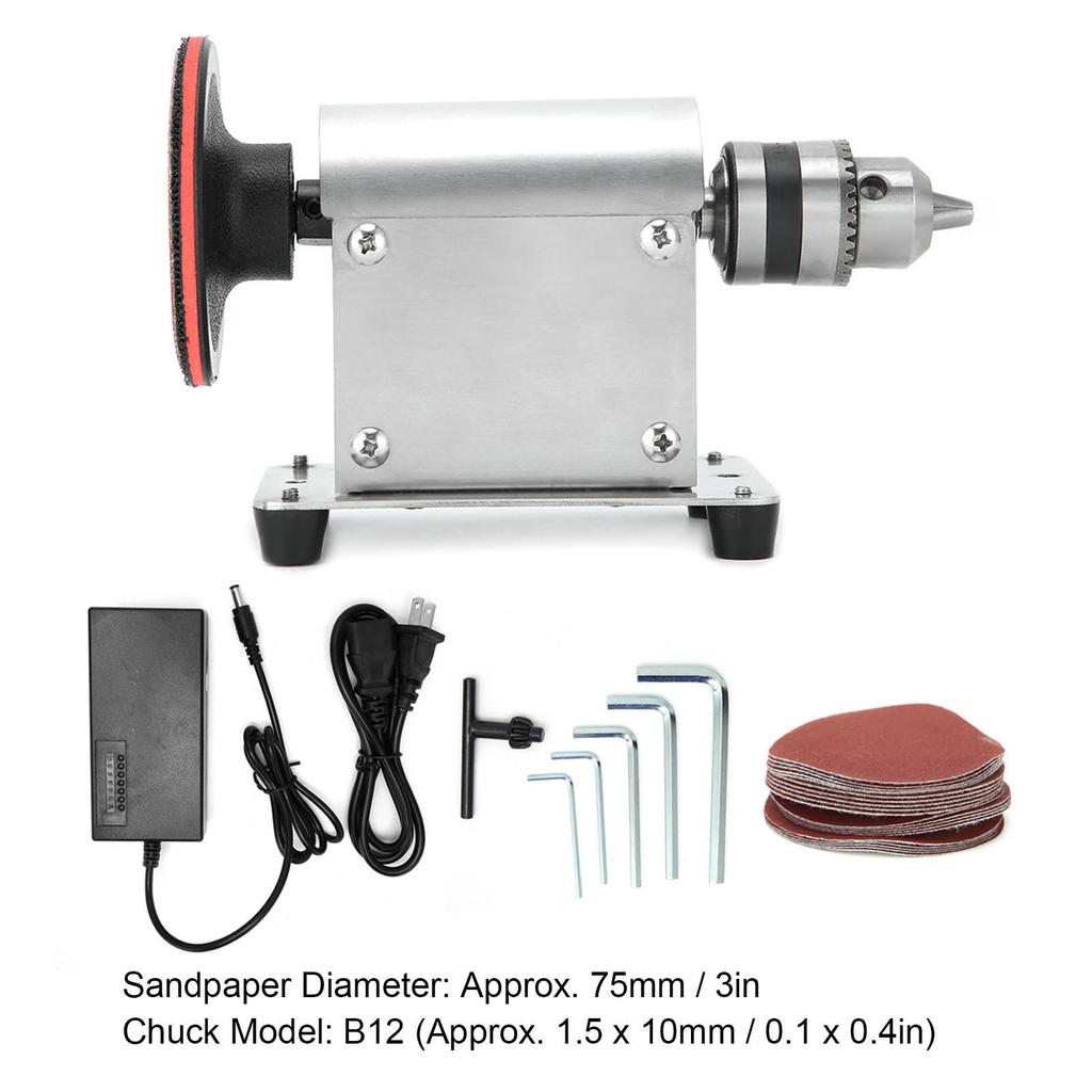 Electric Carving Grinder Benchtop Jewelry Polishing Machine Woodworking Sander Tool AC 110‑240VAU Plug 775(100W)
