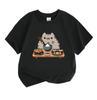 Cute Sushi Cat Print Kids 100% Cotton T-Shirt Boys Girls Crew Neck Short Sleeve Casual Summer Comfortable Pullover Tops Kawaii Food Animal Pattern Tee