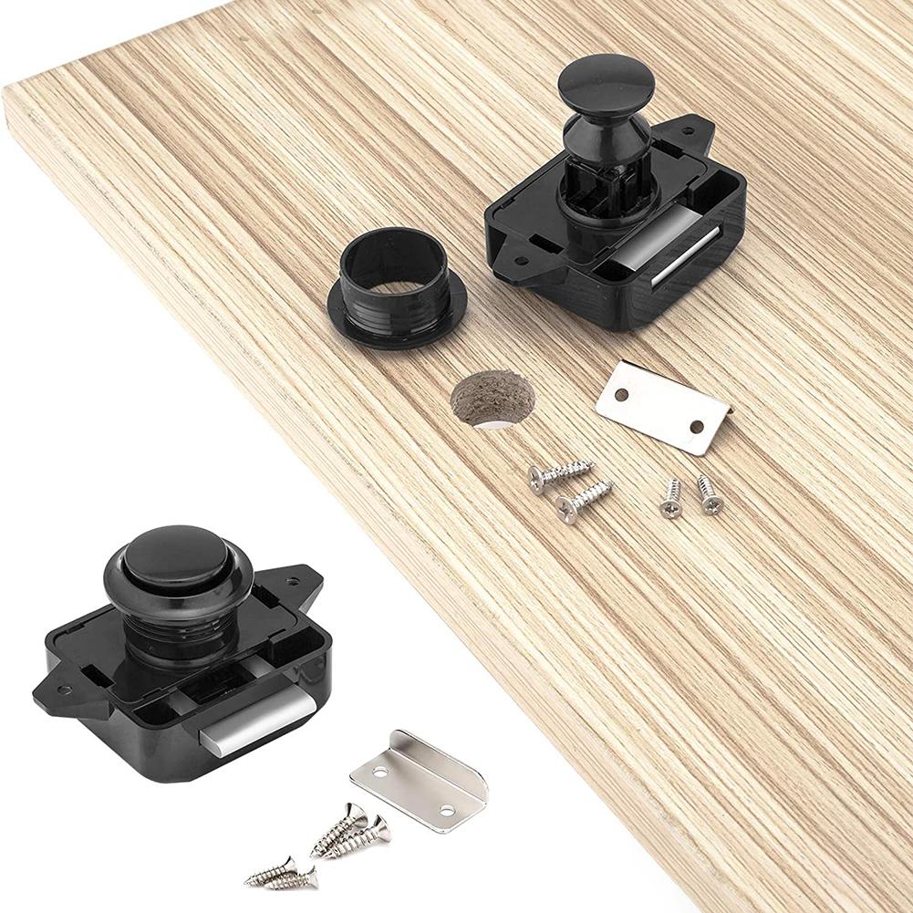 Nowy Zamek Zatrzaskowy Zamykany na Przycisk Części Zamienne do Zatrzasku Akcesoria Zamienne do Przycisku Naciskowego Szafka ze Stopu Cynku Kamper Przyczepa Kampingowa Drzwi