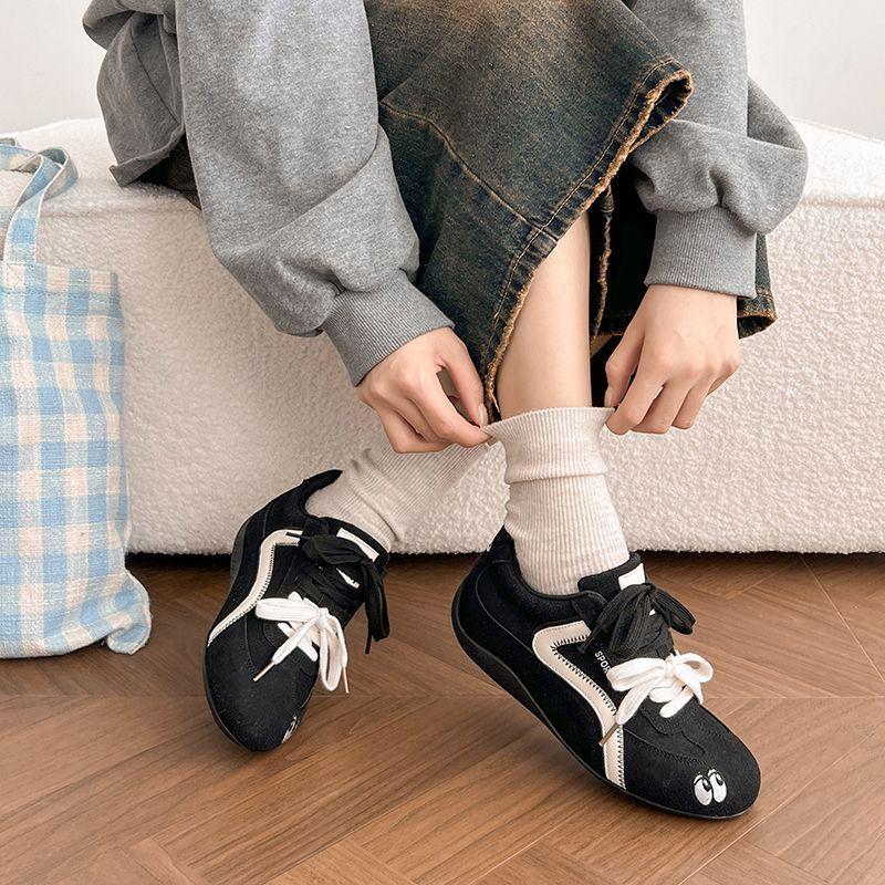 Niche versatile board shoes women spring and summer retro sweet commute