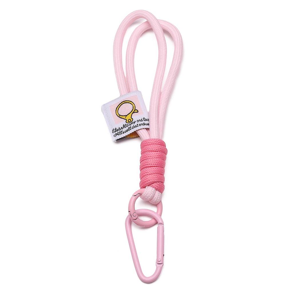 Alloy Nylon Braided Color Blocked Keychain for DIY Bag Accessories 1 Pc