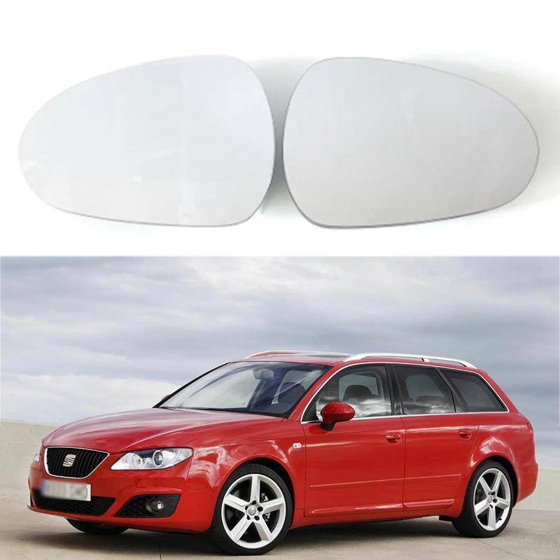 

Compatible Rearview Mirror Lens Reflector for 08-17 Seat EXEO, IBIZA IV, and LEON Heated - Left