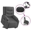 Electric Massage Recliner with Rising Function Dark Grey Fabric