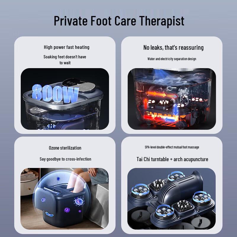 AUX Electric Heated Automatic Massage Foot Bath