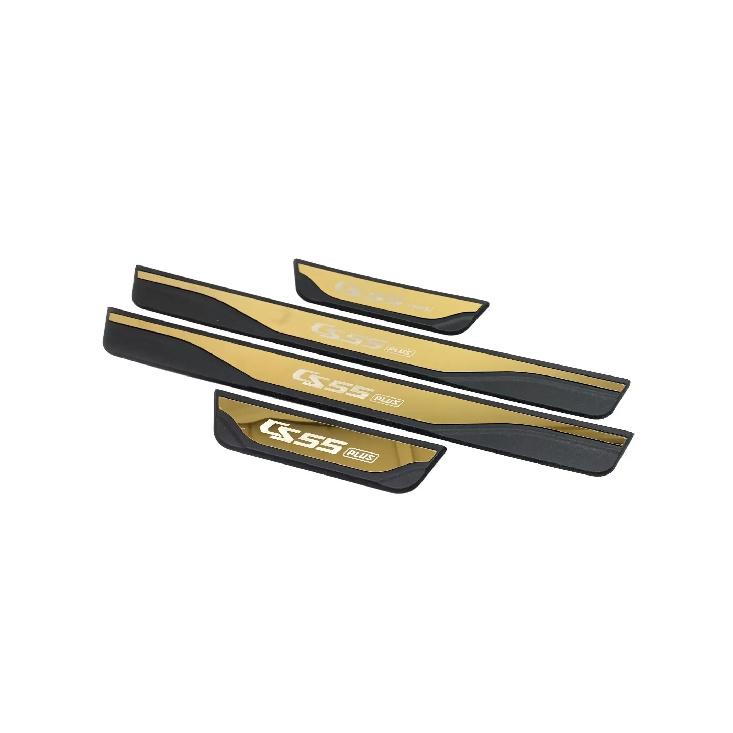 For Changan CS55 Plus 2024 Door Sill Kick Scuff Plate Protector Sticker Guard Pedal Cover Trim Car Styling Accessories