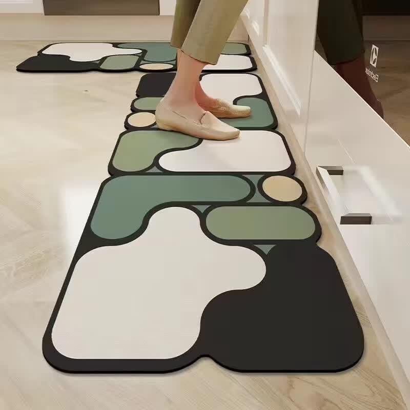 Yajie Splicing Diatomaceous Earth Bath Mat