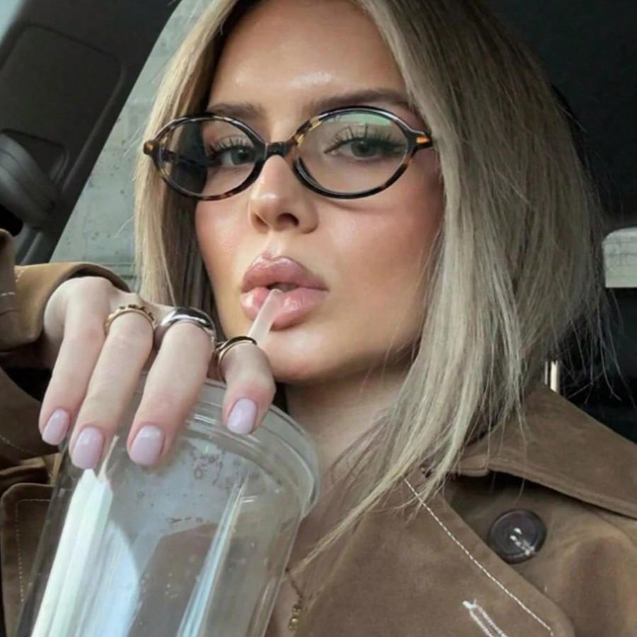 Oval Leopard Glasses Anti-blue Eye Protection Decorative Flat Mirror Ladies Luxury Fashion Glasses Accessories Glasses