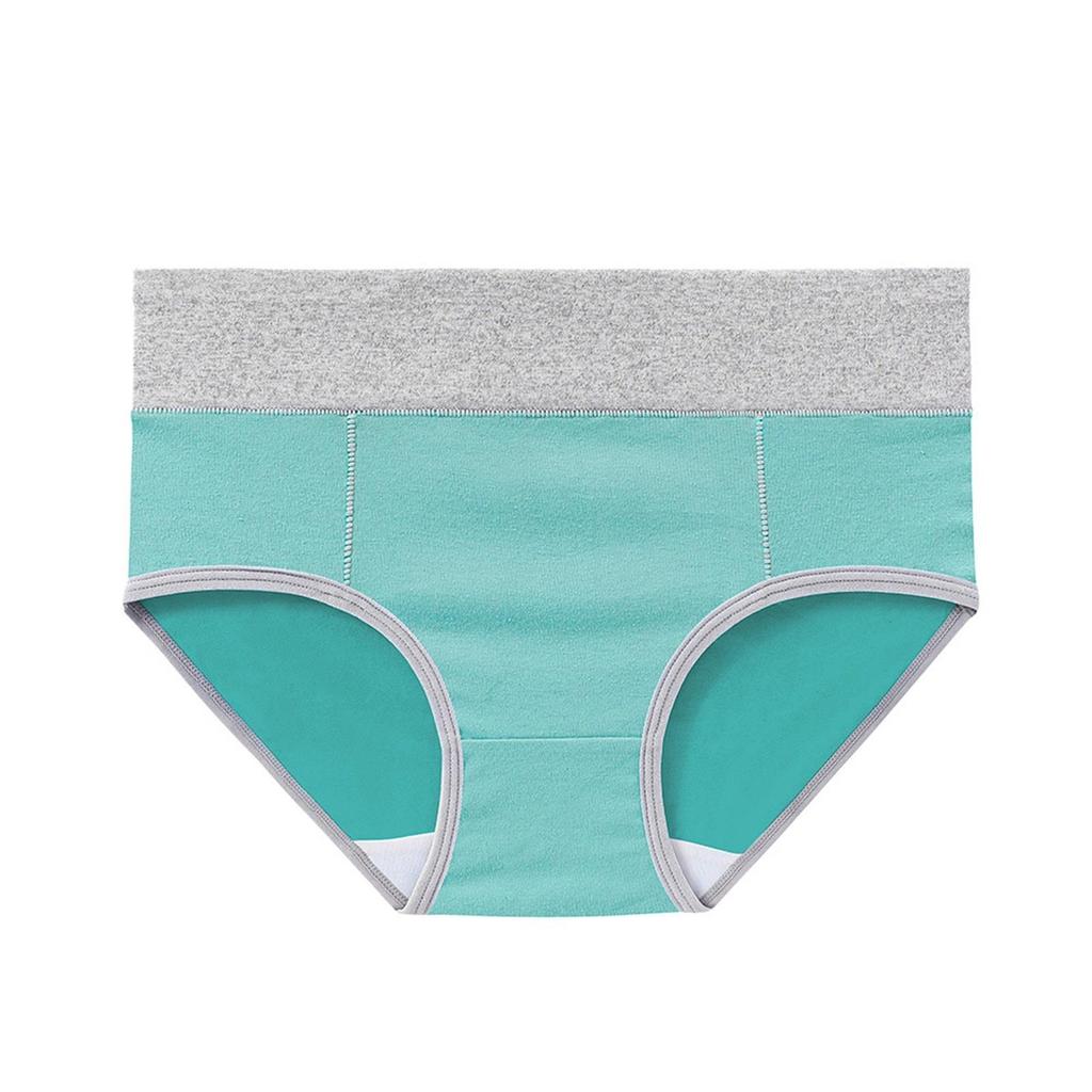 5PCS Cotton Knit Women's Underwear Triangle Panties Plus Size Comfortable Breathable Soft Fabric Elastic Waistband