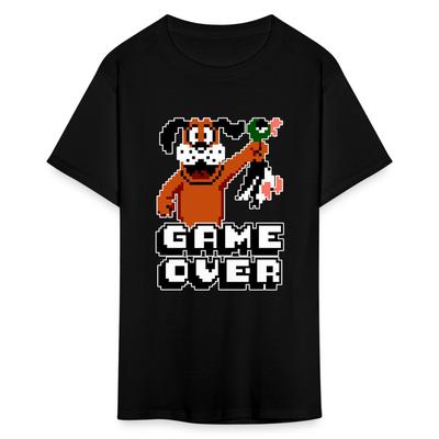 Game Over Shirt Dog Duck Hunting Retro Vintage Funny Gamers T-shirt Size S-6XL
