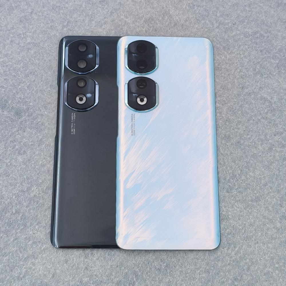 For Honor 90 Pro Battery Back Cover Rear Housing Shell Repair Parts Replacement With Lens Frame Covers and Stickiness Adhesive