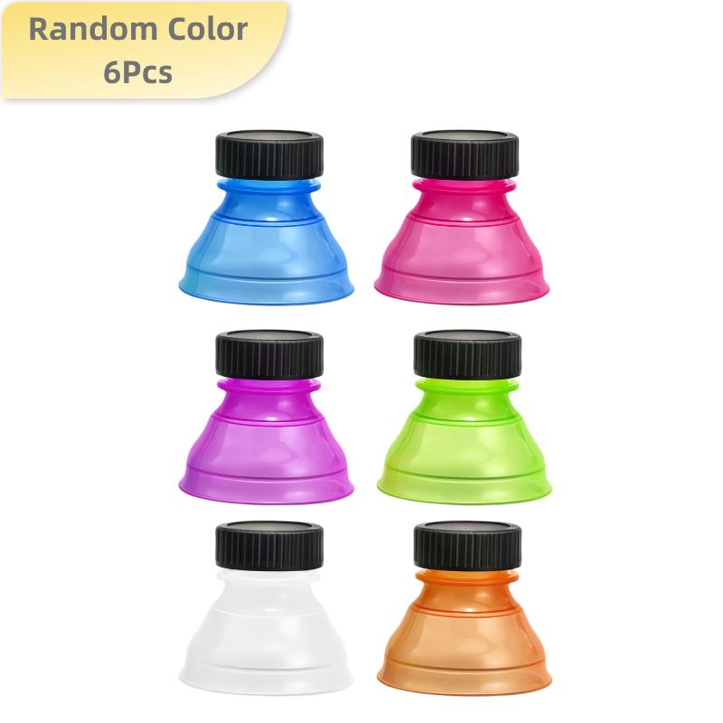 6Pcs/12pcs Reusable Plastic Airtight Lid Beer Water Dispenser Lid Can Protector Caps Cover Bottle Top Soda Saver Cans Dust Cover