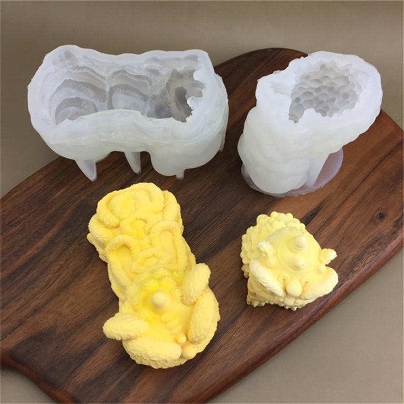 3D Lion Silicone Pastries Molds for Mousse Cake Dessert Baking Treat Molds for Puddings Pastry Jellies and Soap Making