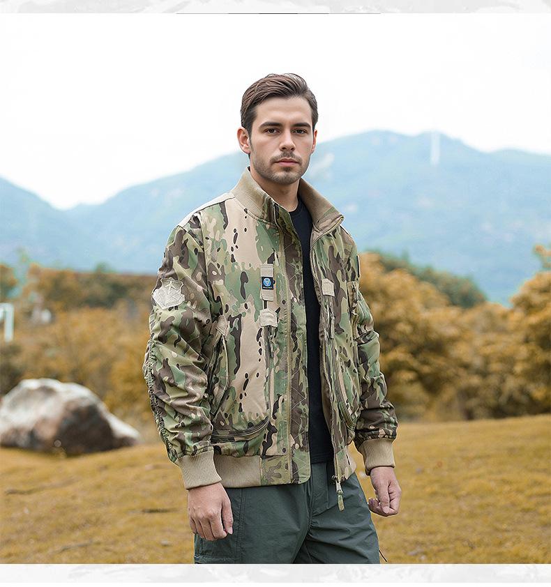 Men's Tactical Baseball Collar Pilot Jacket