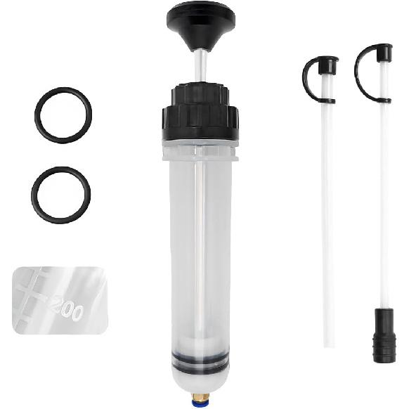 500cc Fluid Extractor, Automotive Fluid Extractor Pump, Manual Extraction and Filling Pump with Two Extraction Tubes, Universal Fluid Oil Change