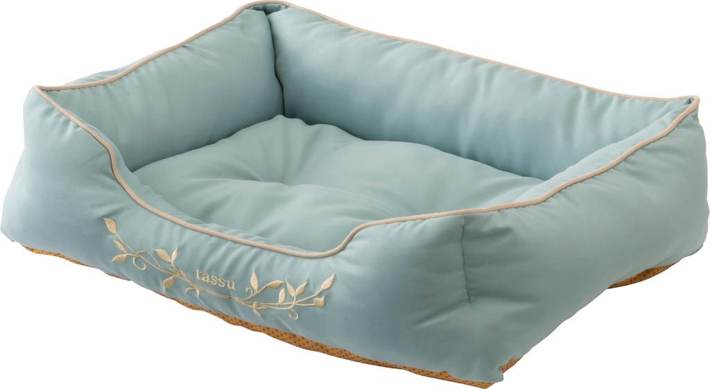 Čtvercová postel S premium saténová postel pro domácí mazlíčky tassu 168-6162A4