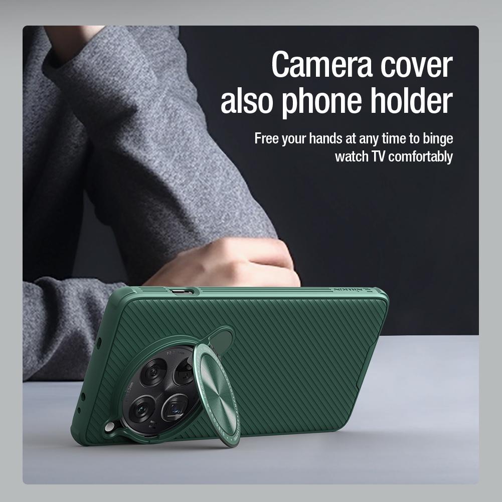 Nillkin CamShield ProP Magnetic Phone Case For OnePlus 12 Case Camera Flip Bracket Hard PC + TPU Shockproof Back Cover